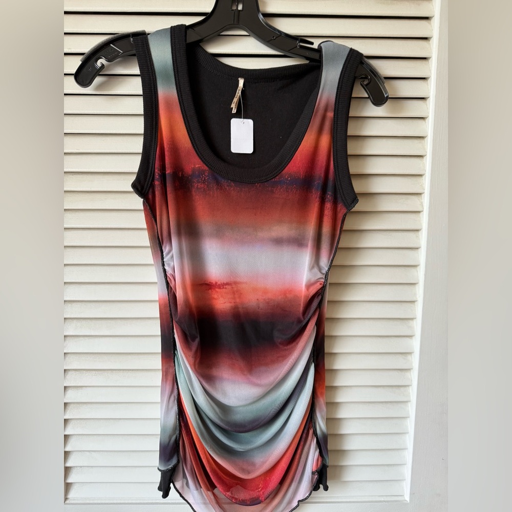 Pete Tie Dye Ombré Tank Top Sunset
